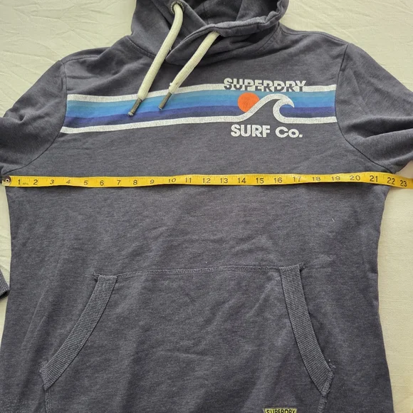 Superdry Surf Co. Gray Hoodie for Men XL British Design Spirit Of Japan - Picture 7 of 10